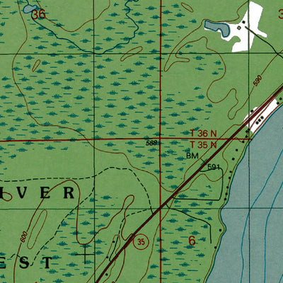 MI-Cedar River: Authoritative US Topos 1989