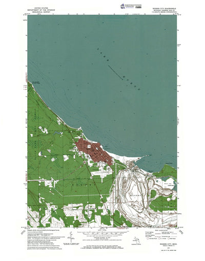 MI-Rogers City: Authoritative US Topos 1971