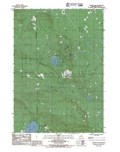 MI-Stewart Lake: Authoritative US Topos 1987