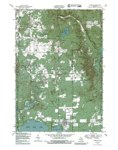 MI-Lewiston: Authoritative US Topos 1950
