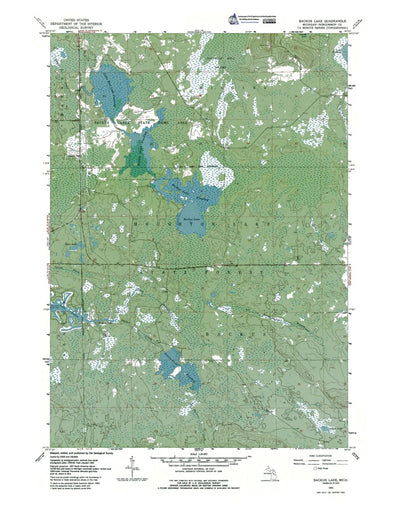 MI-Backus Lake: Authoritative US Topos 1963