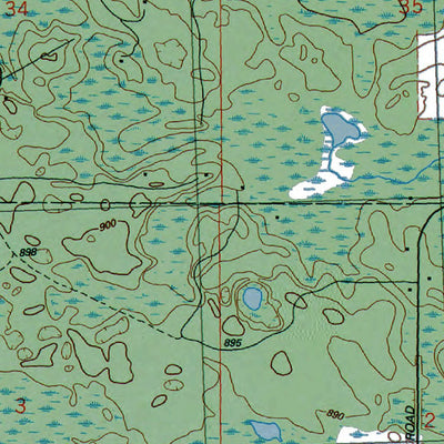MI-Bucks Pond: Authoritative US Topos 1989