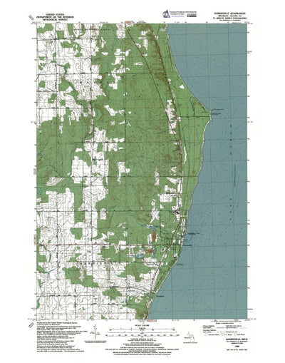 MI-Harrisville: Authoritative US Topos 1989