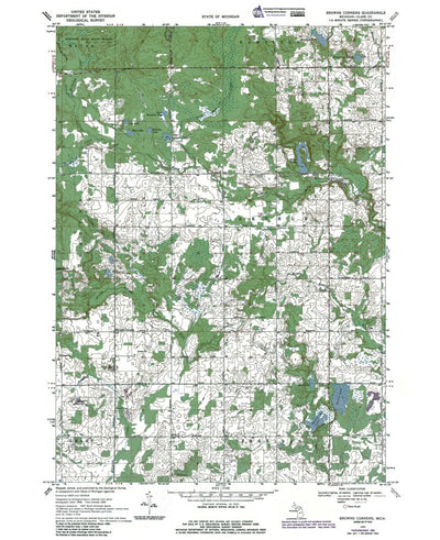 MI-Browns Corners: Authoritative US Topos 1969