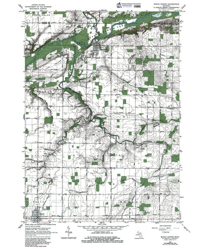MI-Maple Rapids: Authoritative US Topos 1965