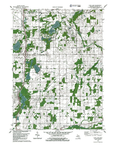 MI-Lyon Lake: Authoritative US Topos 1980