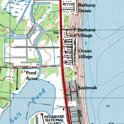 DE-Bethany Beach: Authoritative US Topos 1984