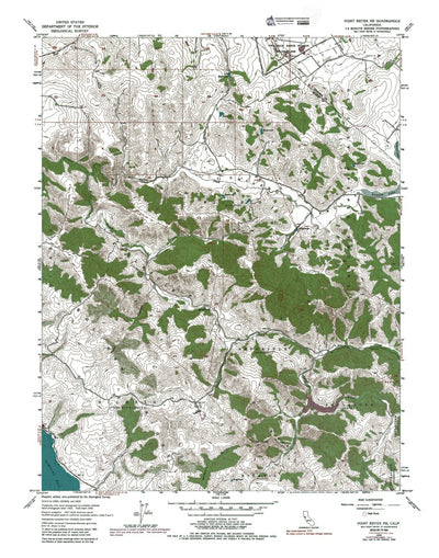 CA-Point Reyes NE: Authoritative US Topos 1954