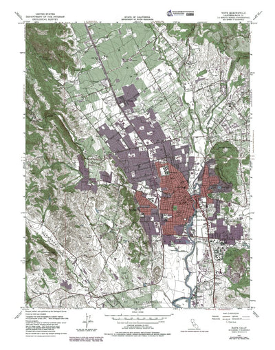 CA-Napa: Authoritative US Topos 1951