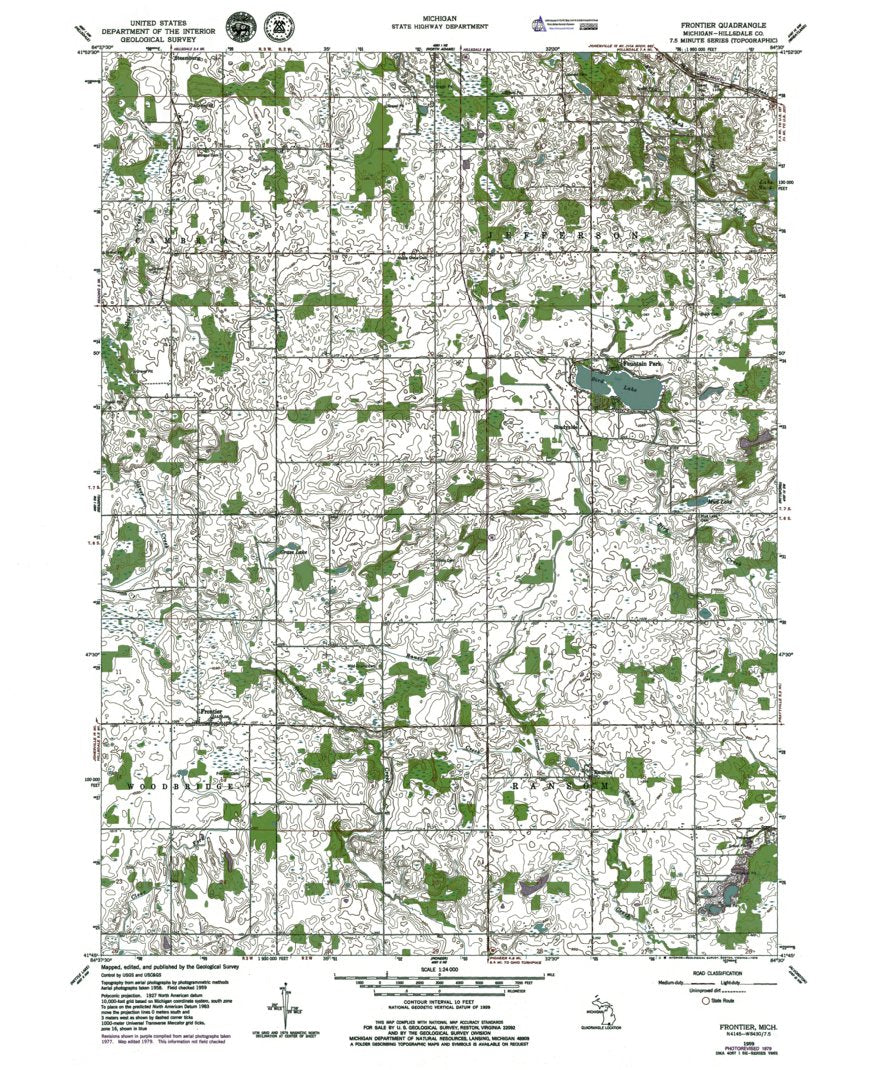 MI-Frontier: Authoritative US Topos 1979 Map by Western Michigan ...