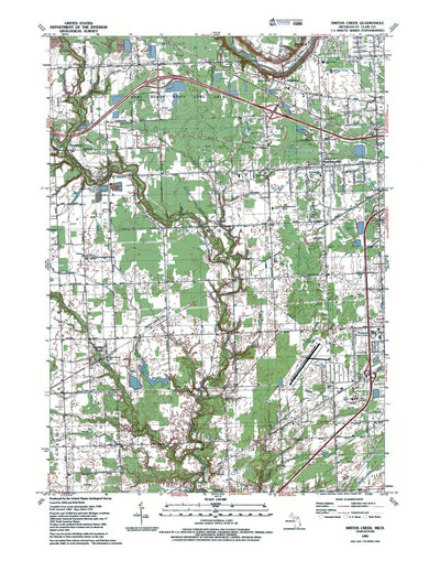 MI-Smiths Creek: Authoritative US Topos 1991