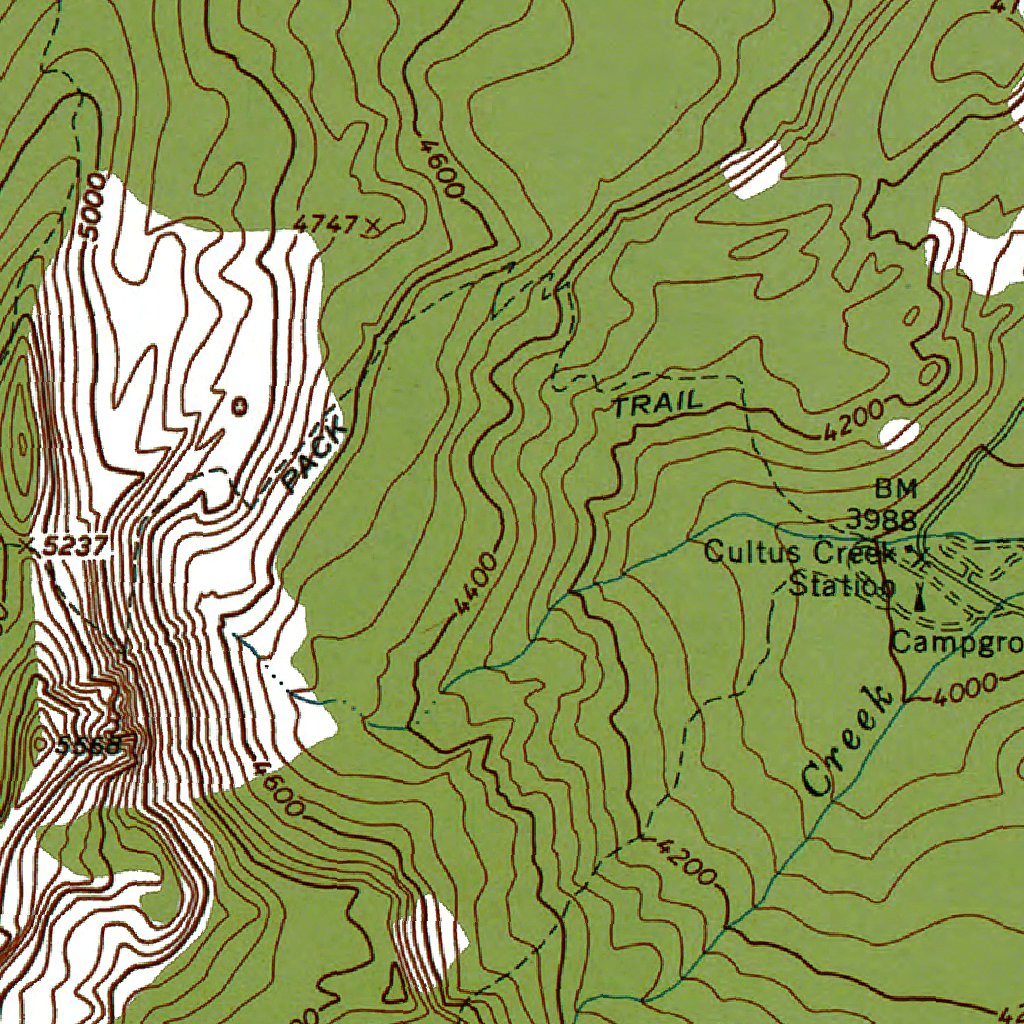 WA-Lone Butte: Authoritative US Topos 1965 Map by Western Michigan ...