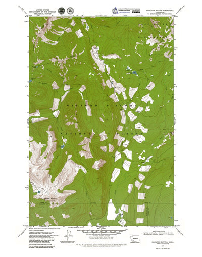 WA-Hamilton Buttes: Authoritative US Topos 1970