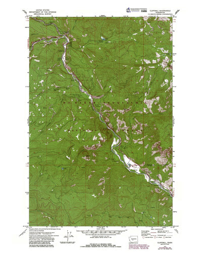 WA-Cliffdell: Authoritative US Topos 1971