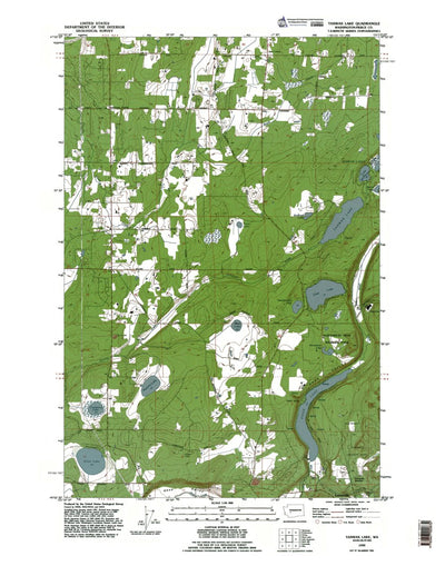 WA-Tanwax Lake: Authoritative US Topos 1990
