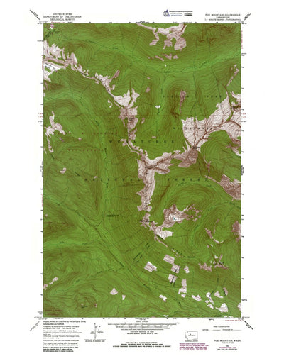 WA-Poe Mountain: Authoritative US Topos 1965
