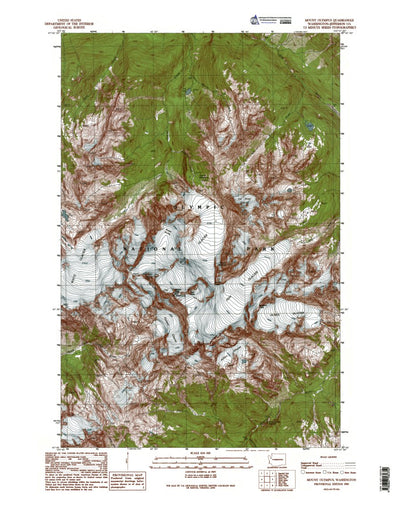 WA-Mount Olympus: Authoritative US Topos 1990