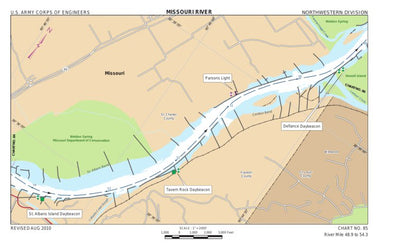 Lower Missouri, River Mile 48.9 to 54.3