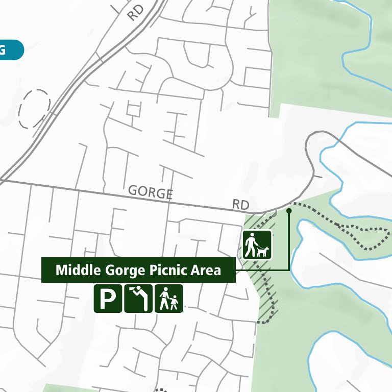 Plenty Park Visitor Guide Map by Parks Victoria Avenza Maps