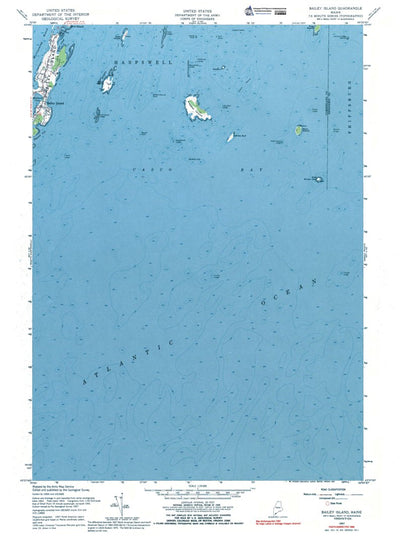 ME-Bailey Island: Authoritative US Topos 1957