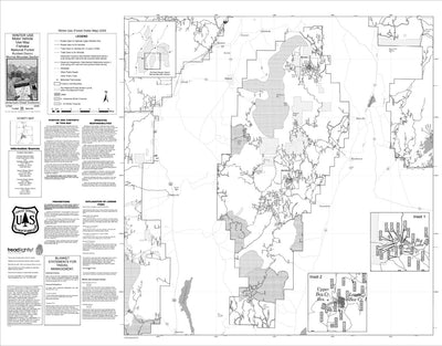 Fishlake National Forest Richfield District Monroe Mountain Section Winter Use Map