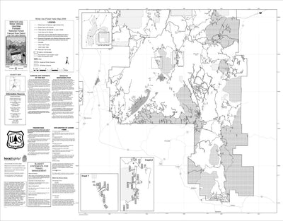 Fishlake National Forest Fremont River District Loa-Fish Lake Section Winter Use Map