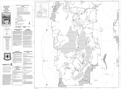 Fishlake National Forest Beaver Ranger District Winter Use Map