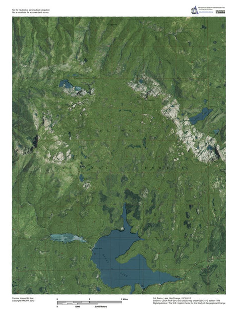 CA-Bucks Lake: GeoChange 1973-2012