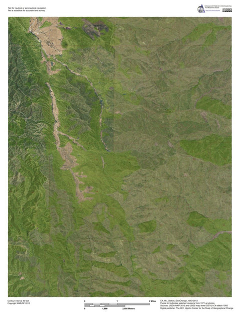 CA-Mt.Stakes: GeoChange 1953-2012
