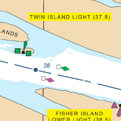 Chart 13 - Illinois River Miles 35.5 - 38.5