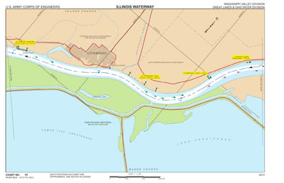 Chart 43 - Illinois River Miles 127.0 - 130.0