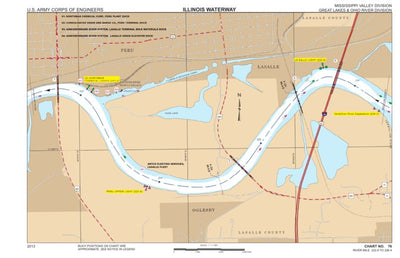 Chart 76 - Illinois River Miles 222.6 - 226.4