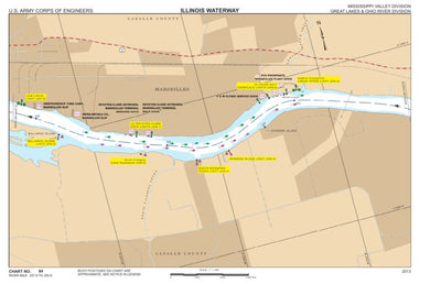 Chart 84 - Illinois River Miles 247.8 - 250.8