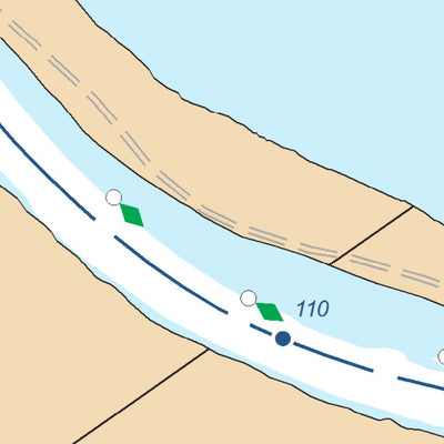 Charts 37 and 37A - Illinois River Miles 108.6 - 111.6 and Bath Chute