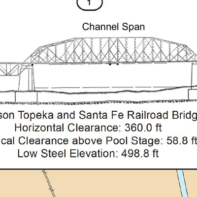 Chart 62 - Illinois River Miles 181.5 - 184.4