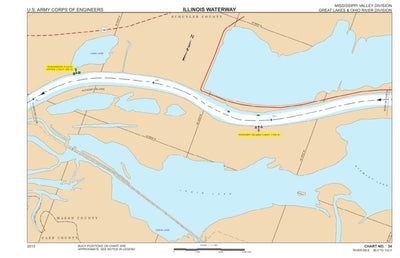 Chart 34 - Illinois River Miles 99.0 - 102.0