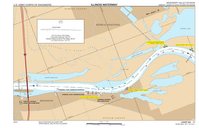 Chart 71 - Illinois River Miles 207.7 - 210.7