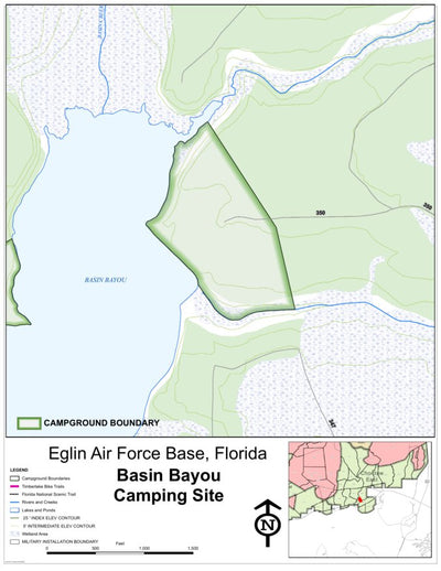 Eglin AFB Camping - Basin Bayou
