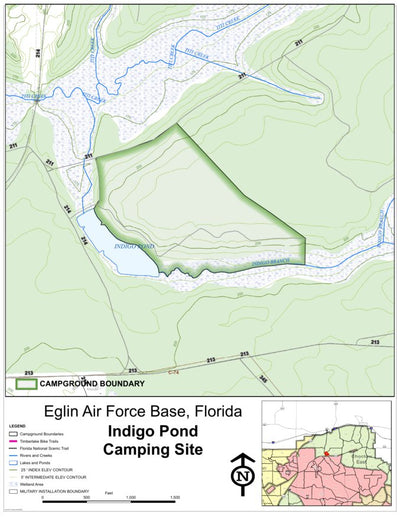 Eglin AFB Camping - Indigo Pond