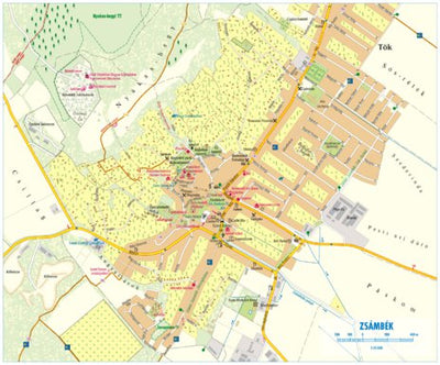 Zsámbék city map / várostérkép