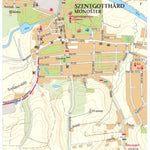 Szentgotthárd city map, várostérkép