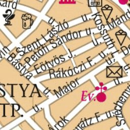 Pápa city map, várostérkép