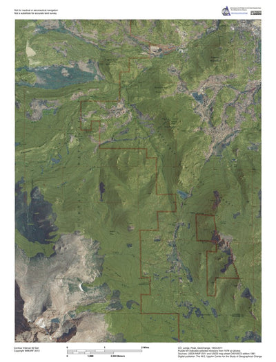 CO-Longs Peak: GeoChange 1953-2011
