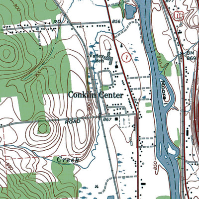 NY-Binghamton East: Authoritative US Topos 1968