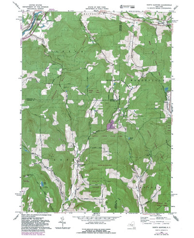 NY-North Sanford: Authoritative US Topos 1965