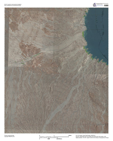 CA-AZ-Havasu Lake: GeoChange 1969-2012