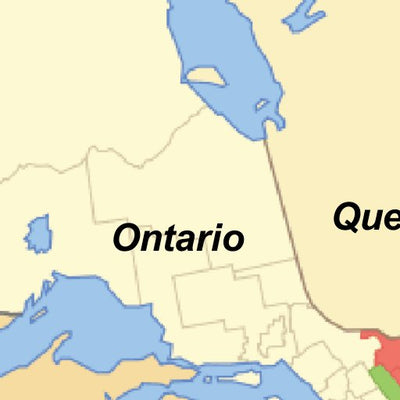 Eastern Ontario Municipal Boundaries - Upper Tier