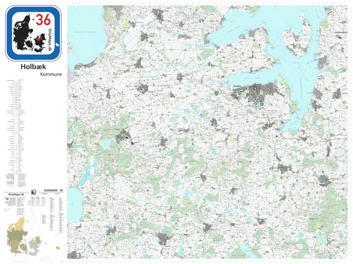 36_Holbaek_kommune_DK Map by OnlyMaps.dk | Avenza Maps