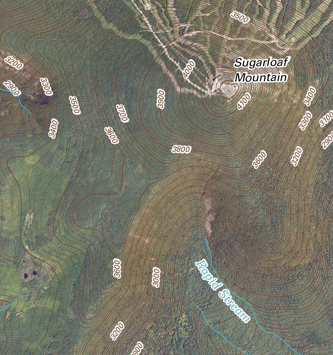 Maine Sugarloaf Mountain Rangeley - 20131213134510ME Sugarloaf Mountain 20110909 TM Gps 
