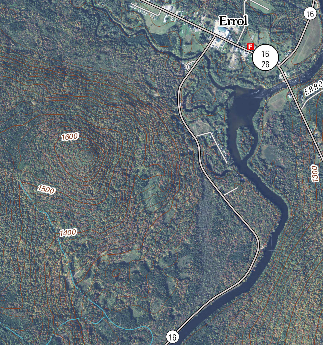 New Hampshire Errol Rangeley Area map by ad nauseam Avenza Maps